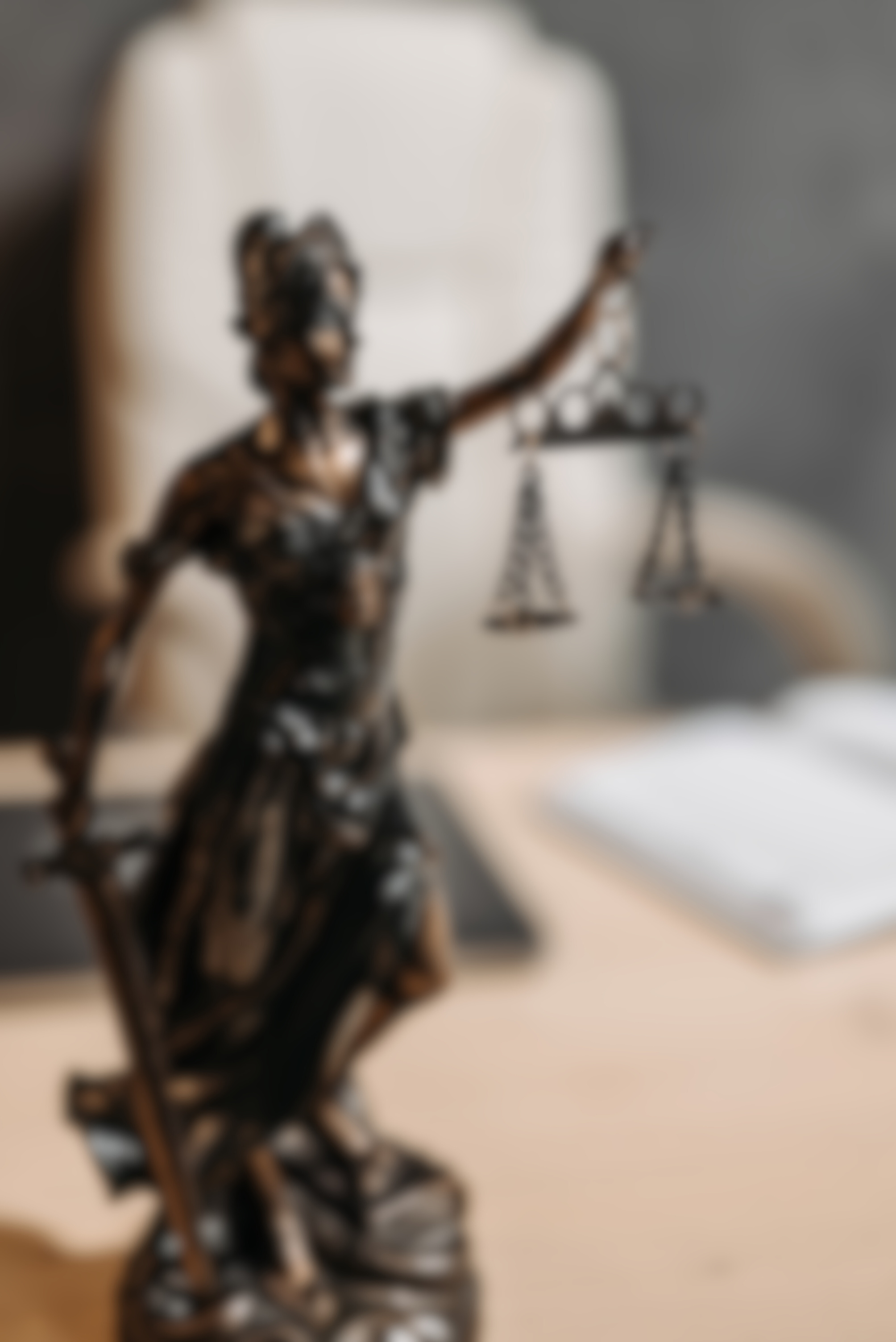 A Figurine of Lady Justice