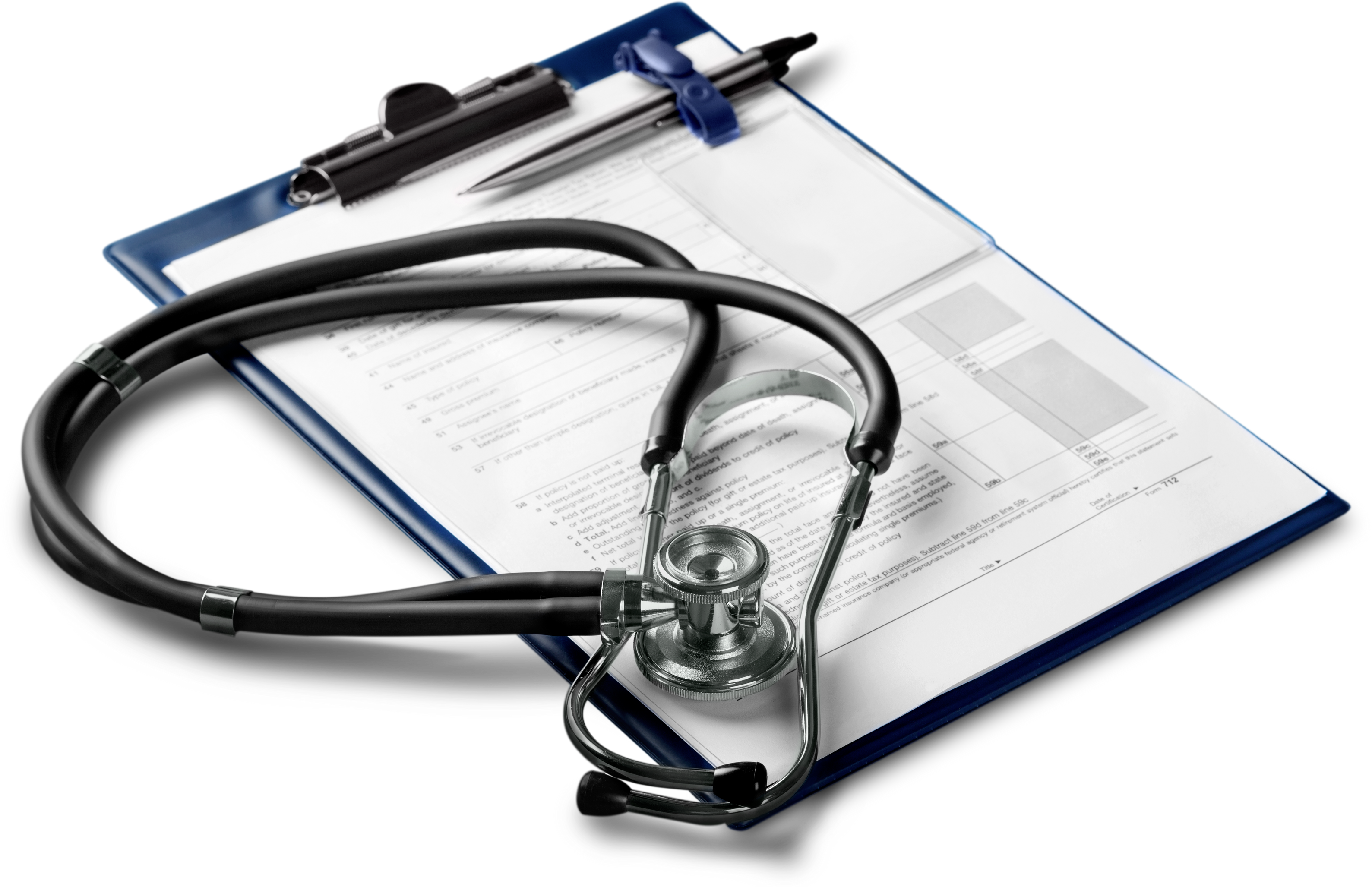 Clipboard with Stethoscope